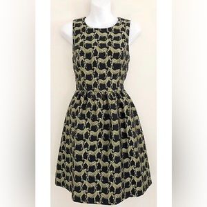 Black and Gold Zebra Dress